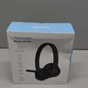 TECKNET Wireless Headset, Bluetooth Headset with Noise Cancelling Microphone - Rechargeable Bluetooth V5.2 Headphones, 50H Playtime & Mic Mute, On Ear Headphones for Trucker/Remote Work/Call Center (Deep Black)