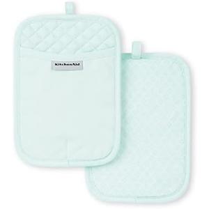 KitchenAid Asteroid Pot Holder 2-Pack Set, Mineral Water, 7"x10"