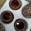 6 Pcs Cantaritos De Barro Mexicanos Mexican Terracotta Vases Floreros Jarritos De Barro Mexicanos Talavera Handpainted Clay Vase Tequila Margaritas Glasses for Table Fiesta Centerpieces