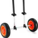 VEVOR Kayak Cart, 280lbs Load Capacity with 10 Inch Solid Tires, Heavy Duty Detachable Canoe Trolley Cart with Adjustable Width & Top Foam Protection, for Kayaks with Drain Holes of 2.54cm and Above