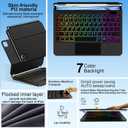Keyboard Case for iPad Air 13 inch (M4/2026 /M3 2025/M2, 2024),iPad Pro 12.9 inch (3/4/5/6th Gen)Magic-Style Magnetic Floating Cantilever Stand Backlit Keyboard Case with Multi-Touch Trackpad
