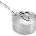 Cuisinart Chef's Classic Stainless Steel Mirror Finish Exterior 1 1/2-Quart Saucepan with Lid, Handle Is Wide And Easy To Grip