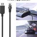 Radar Detector Cord, USB to RJ11 Plug Cable,for Escort Radenso XP Uniden Beltronics Cobr Whistler Radar Detector,Replacement Power Cable for Radar Detectors (RJ11-3.3ft)