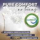 Royal Therapy King Memory Foam Pillows - Shredded Memory Foam Pillow for All Sleep Positions - Medium Firm Pillow with Adjustable Loft - Bamboo-Derived Rayon Cover - CertiPUR-US & Oeko-TEX Certified (King (Pack of 1))