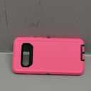 for Galaxy S10 Case,Heavy Duty Shockproof Dust/Drop Poof 3 Layers Full Bady Protection Rugged Cover for Galaxy S10,Pink/Black