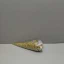 Baquler 3 Pcs LED Lighted Christmas Cone Trees Christmas Tree Ornament Gold Glittered Battery Operated Christmas Decoration Xmas Table Decor for Indoor Home Bedroom Tabletop Centerpiece Holiday Party