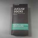 Bamboo Viscose Crew Compression Running Socks Athletic Hiking Cushioned Wicking Anti-Blister Seamless (Large, Classic Black)