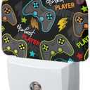 Gampad Gamer Player Night Light, Dusk to Dawn Sensor Night Lights for Bedroom Bathroom Kitchen Hallway Stairs Hallway, Plug into Wall Nightlights