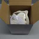 Leyndo 24 Pcs Paper Mache Masks Half Face White Masquerade Mask DIY Blank Mardi Gras Halloween Cosplay Party (Stylish Style)