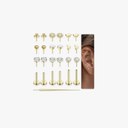 LOLIAS 20G 18G 16G Threadless Nose Studs Rings for Women Men 316L Surgical Steel Push in Flat Back Earrings CZ Lip Labret Nose Rings Studs Cartilage Helix Conch Medusa Nostril Tragus Piercing Jewelry 6mm 8mm 10mm Length