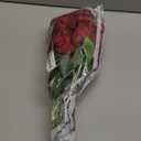 JUSTOYOU 10Pcs Artificial Roses Flowers, Realistic Blossom Roses, Real Touch Silk Rose, Single Fake Flower Long Stem Bouquets for Home Wedding Party Decoration (10Pcs, Wine Red)