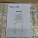 SMIBUY Over-The-Toilet Storage Rack, 6-Tier Bamboo Large Bathroom Organizer with Side Shelves and 2 Drawers, Stable Freestanding Space Saver for Bathroom, Laundry Room(Beige)