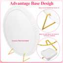 Wokceer Round Backdrop Stand 7.2FT Circle Balloon Arch Frame Circle Backdrop Stand Gold Round Arch for Wedding Birthday Party Bridal Shower Anniversary Event Ceremony Decoration