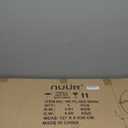 NUR Modern Arc Floor Lamp with Remote Control, 67" Tall Bright LED Standing Lamp, Stepless Dimmable & 3 Color Temperatures, Minimalist Curved Pole Light for Living Room, Bedroom & Office, Black