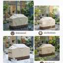Vailge Grill Cover for Outdoor Grill, 58-inch Waterproof BBQ Cover,600D Heavy Duty Gas Grill Cover, UV & Dust & Rip & Fading Resistant,Suitable for Weber, Brinkmann, Char Broil Grills and More,Beige