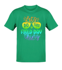 Let’s Do This Field Day Thing Fun Teacher Team Rainbow Sunglasses T-Shirt, Small