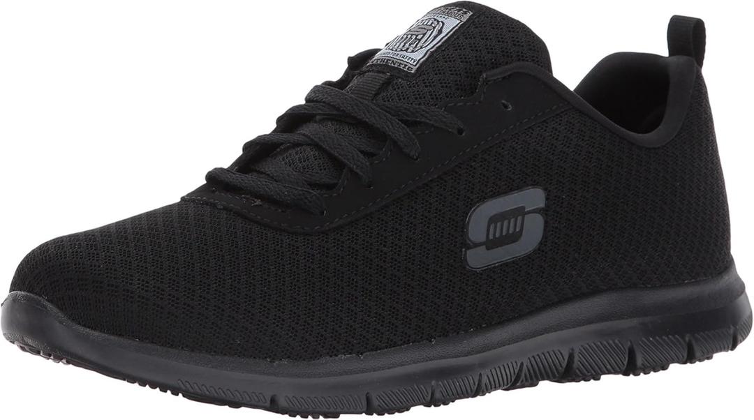 Skechers Women's Ghenter Bronaugh Food Service Shoe (9.5, Black)