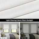 LazBlinds No Drill Roman Shades for Windows, Cordless Light Filtering Window Shades with UV Protection, Polyester Fabric for Bedroom & Living Room, 35" W x 64" H, Off White