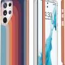 Esdot for Samsung Galaxy S23 Ultra Case,Military Grade Passing 21ft Drop Test,Rugged Cover with Fashion Designs for Women Girls,Protective Phone Case for Galaxy S23 Ultra 6.8" Nice Rainbow