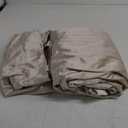 PRIMROSE Champagne Polyester Velvet Curtains 96 inch Long for Living Room,Set of 2 Panels Blackout Rod Pocket Back Tab Window Treatment Room Darkening Heavy Decorative Curtains Drapes for Bedroom