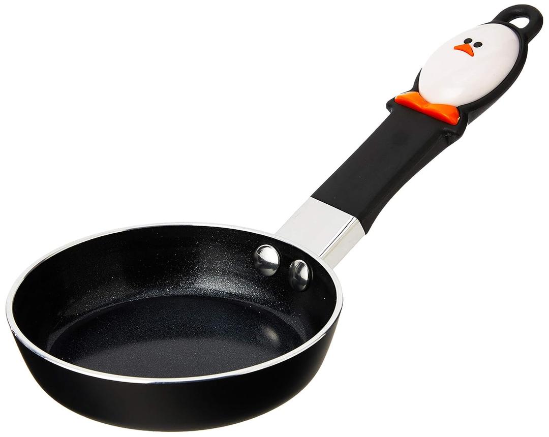 Joie Mini Egg Frying Pan, Small Nonstick Skillet, Heat-Resistant Handle, Perfect Breakfast for One, Ideal for Egg Sandwiches and Pancakes, 4.5 Inch, BPA-Free, PFOA-Free