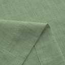Mrs.Naturall Sage Green 36x54 Inches Long Back Tab Linen Blend Sheer Curtains