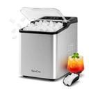 Ice Makers Countertop, 26.5Lbs/24H Ice Machine with 2 Sizes Bullet Ice, 9 Ice Cubes Release in 6 Mins, Self-Cleaning Portable Ice Maker with Ice Scoop and Basket for Home Kitchen Office Bar RV