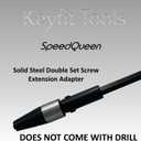 SpeedQueen Professional Sprinkler Nipple Extractor Ez-Out Fitting Removal Tool Drill Powered Speed Remove Broken Risers in Seconds ~1/2" & 3/4" ~QuadSplit Teeth Precision CNC Machined