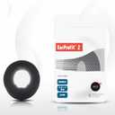 Multi 2  Ear Pad Covers for Over-Ear Headphones | Anti-Sweat, Odor-Resistant, Color-Tagged for Left/Right | Stretch Cooling Fabric | Washable, Lightweight, Made in Japan (Black, M55)