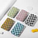 Madi-Cadi Hand Towels 5 Pack - Cotton Face Towels Soft, Absorbent, and Decorative Checkered Design for Bathroom, Kitchen, Gym, and Spa - 13 x 29 Inches for Any Occasion