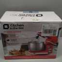 Kitchen in the box Stand Mixer,3.2Qt Small Electric Food Mixer,6 Speeds Portable Lightweight Kitchen Mixer for Daily Use with Egg Whisk,Dough Hook,Flat Beater (Black)