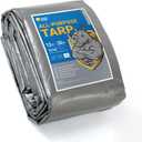 GUARD SHIELD Heavy Duty Tarp 12x20 Feet Silver/Black Multi Purpose Thick Waterproof Poly Tarp Cover 10mil