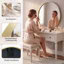 Bathroom Round Mirrors for Over Sink, 30 Inch Wall Circle Mirror with Matte Metal Frame, Modern Wall Mount Vanity Mirror for Home Decor, Living Room, Bedroom, Gold