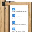 WEKIS 2 Sets Anti Sag Gate Kit Heavy Duty No Sag Kit Gate Corner Brace Bracket for Wooden Fence Gate with Self-Locking Gate Latch