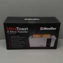 Mueller UltraToast Full Stainless Steel Toaster 2 Slice, Long Extra-Wide Slots with Removable Tray, Cancel/Defrost/Reheat Functions, 6 Browning Levels with LED Display, Housewarming Gifts New Home