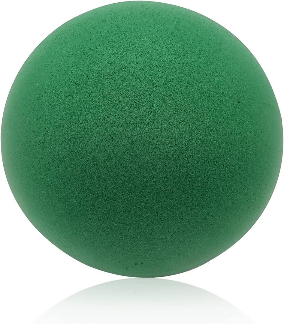 7-Inch Uncoated High Density Foam Ball - for Over 3 Years Old Kids Foam Sports Balls - Soft and Bouncy, Lightweight and Easy to Grasp Foam Silent Balls are Safe for Younger Children (blue-green)