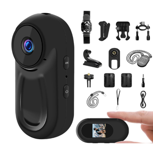 1080P Sports Action Camera, Mini Body Camera with Audio and Video Recording, Wearable Action Body Cam, Portable Recorder with Magnetic Back Clip, Camcorder for Traveling, Pet, Vlogging, Cycling