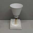 ClanKin White Wall Sconces Lighting Fixture, Nordic Wooden Bedside Wall lamp with On-Off Switch for Industrial Bedroom, Bathroom Sink Lighting for Hallway Living Room(1Pack with On-Off Swtich)