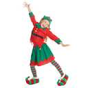Morph Elf Costume For Kids, Christmas Elf Outfit For Girls, Fun Kids Elf Dress, Holiday Elf Costume, Large