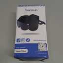 SARISUN Travel Pillow for All Airplane Seats, Airplane Pillows Combo with Chin Strap, 3D Eye Mask for Sleeping, 360 Support Travel Head Strap, Long Flights Essentials, Stop Bobblehead, Black