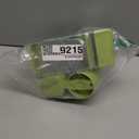 Bird Feeder Water Dispenser Set, Automatic Cage Feeder with Perch for Seed Parakeet Canary Cockatiel Finch Budgies Cage Accessories (Green)