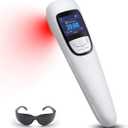 Red Light Therapy Device for Shoulder Back Knee Joint Muscle Pain Relief, 13pcs x 650nm + 3pcs x 808nm, 4 Power + 4 Timer, Handheld Cold Laser Therapy Device for Dogs Pet Horse