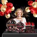 141Pcs Happy Retirement Party Decorations for 20 Guests - Rose Gold and Black Retirement Party Plates and Napkins Forks Cups Cutlery for Men Women Say Goodbye Supplies