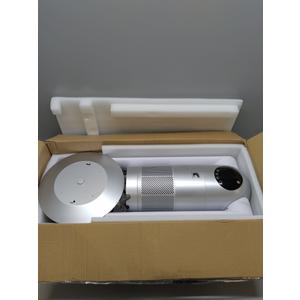 Ocean Loong 38.6” Bladeless Tower Fan & HEPA Air Purifier in One for Bedroom Home Office, 9Speeds & 9H Timer Floor Fan, 90° Oscillating & Tilt Head Air Circulator with Remote, AC68P (Silver)