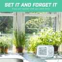 Automatic Plant Waterer Indoor Self Watering System for 15 Potted Plants, Auto Drip Irrigation Kit Programmable Water Timer with Smart Humidity Detection, Blue
