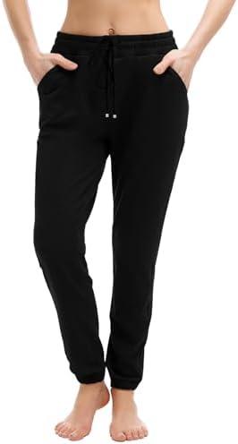 Walifrey Womens Joggers with Pockets, Drawstring Sweatpants Women for Lounging Jogging Workout and Gym Medium