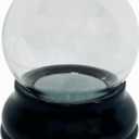 Clear DIY Empty Snow Globe kit Glass Water Globe Jar with Resin Base (65MM)