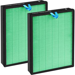 Vital 200S Toxin Absorber Replacement Filter for LEVOIT Vital 200S Air Purifier, 3-in-1 True HEPA and High Efficiency Activated Carbon Filter, Replaces Vital 200S-RF-TX(LRF-V201-GUS), 2 Packs, Green