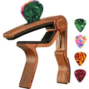 Guitar Capo, with Pick Holder Capo and Pick for Acoustic Electric Guitar,Ukulele