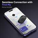 Air Tracker Tags-4 Pack: Bluetooth Tracker Work with Find (iOS only), Smart Tag Keys Finder Tracking Tags and Item Locator for Luggage Tracker, Bags, Wallet, Travel